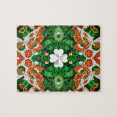 Puzzle abstrakt moderne Design Irland Farben (Horizontal)