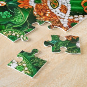 Puzzle abstrakt moderne Design Irland Farben (Seite)