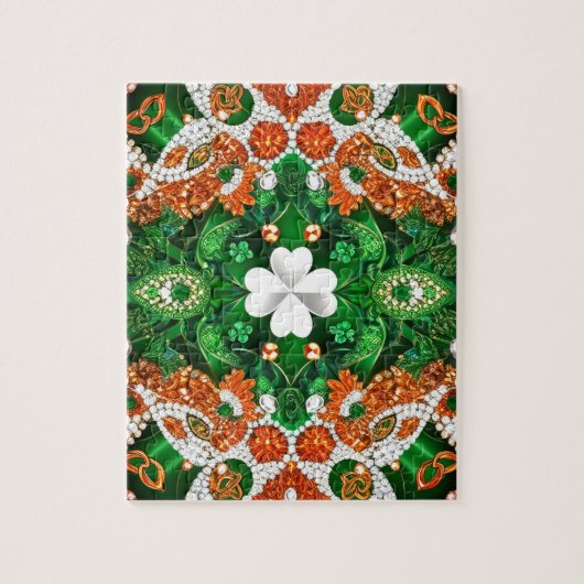 Puzzle abstrakt moderne Design Irland Farben (Vertikal)