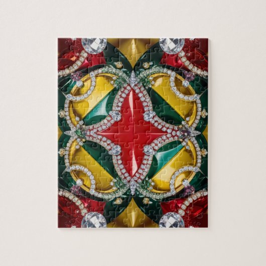 Puzzle abstrakt moderne Design Los Angeles Farben (Vertikal)