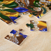 Puzzle abstrakt modernes Design Brasilien Farben (Seite)