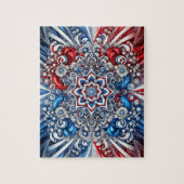 Puzzle abstrakt modernes Design Französische Farbe (Vertikal)