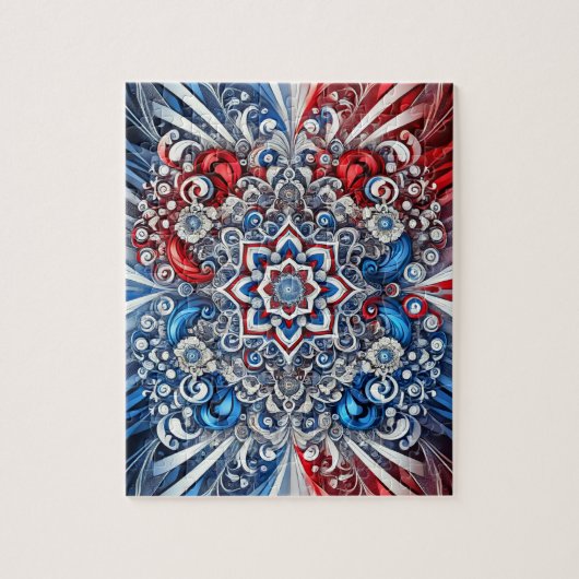 Puzzle abstrakt modernes Design Französische Farbe (Vertikal)