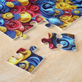 Puzzle abstrakt modernes Design in rumänischen Far (Seite)