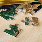 Puzzle abstrakt modernes Design Jamaikanische Farb (Seite)