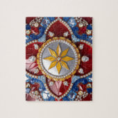 Puzzle abstrakt modernes Design kolumbianische Far (Vertikal)