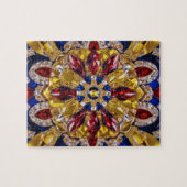 Puzzle abstrakt modernes Design Kolumbien Farben (Horizontal)