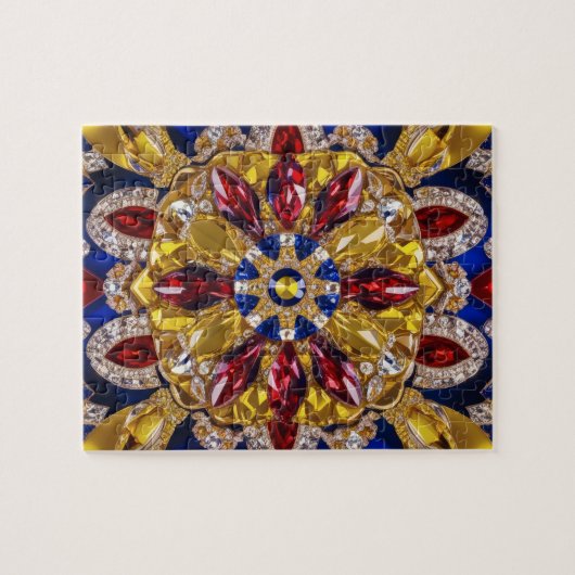 Puzzle abstrakt modernes Design Kolumbien Farben (Horizontal)