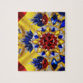 Puzzle abstrakt modernes Design Rumänien Farben (Vertikal)