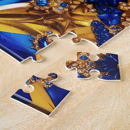 Puzzle abstrakt modernes Design Schweden Farben (Seite)