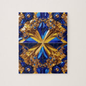 Puzzle abstrakt modernes Design Schweden Farben (Vertikal)