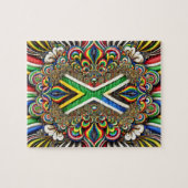 Puzzle abstrakt modernes Design Südafrikanische Fa (Horizontal)