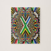 Puzzle abstrakt modernes Design Südafrikanische Fa (Vertikal)