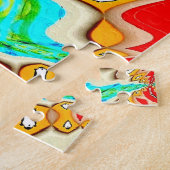 Puzzle abstrakt Red Explosion (Seite)