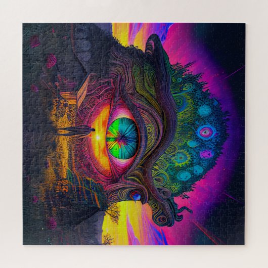 Puzzle abstrakt surreal Day Traume psychedelisch (Horizontal)