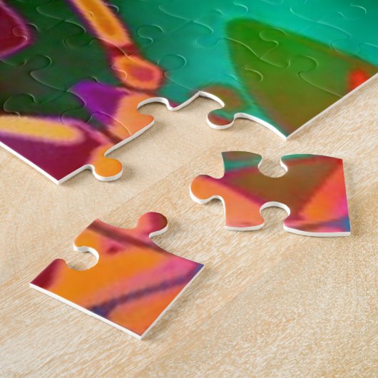 Puzzle Abstrakt verklebtes Glas (Seite)