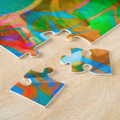 Puzzle Abstrakt verklebtes Glas (Seite)
