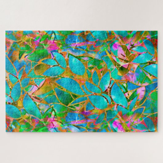 Puzzle Abstrakt verklebtes Glas (Horizontal)