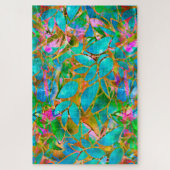 Puzzle Abstrakt verklebtes Glas (Vertikal)