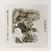 Puzzle Aesop's Fables: der Grasshopper und die Ame (Horizontal)
