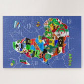 Puzzle Afrika Map Artwork (Horizontal)