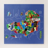 Puzzle Afrika Map Artwork (Horizontal)