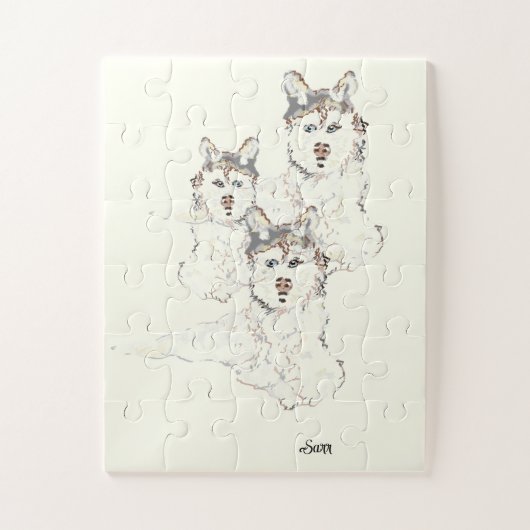 Puzzle " Alaskan Husky (Vertikal)