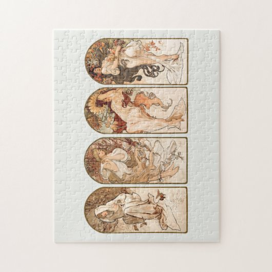 PUZZLE : ALPHONS MUCHA : DIE SAISONEN (Vertikal)