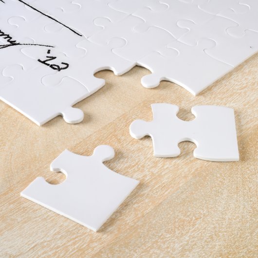 Puzzle Alte Mann Wave Bart (Seite)