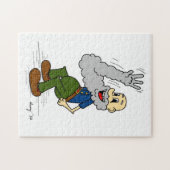 Puzzle Alte Mann Wave Bart (Horizontal)