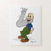Puzzle Alte Mann Wave Bart (Vertikal)