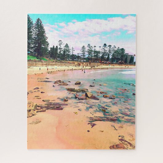 Puzzle am Strand (Vertikal)