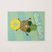 Puzzle | Ananas-Zeichen gute Vibes (Horizontal)