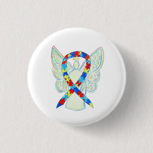 Puzzle Angel Autismus Sensibilisierungskampagne Ku Button