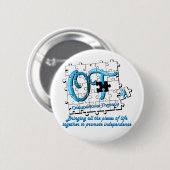 Puzzle-Aqua Button (Vorne & Hinten)