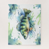 Puzzle - Aquarell-Serie: Barsch (Vertikal)