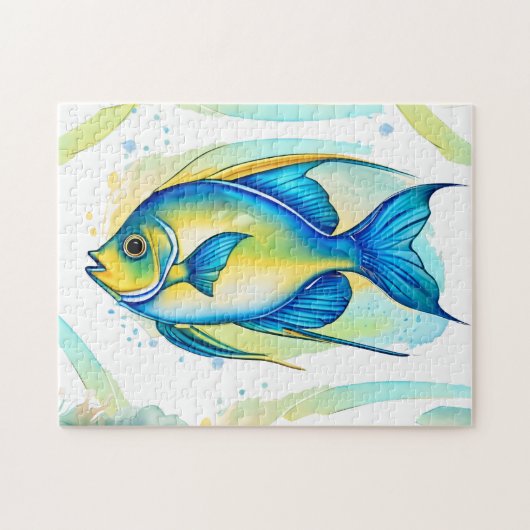Puzzle - Aquarellreihe: Angelfish (Horizontal)