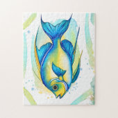 Puzzle - Aquarellreihe: Angelfish (Vertikal)