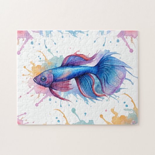 Puzzle - Aquarellreihe: Betta Fish (Horizontal)