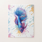 Puzzle - Aquarellreihe: Betta Fish (Vertikal)