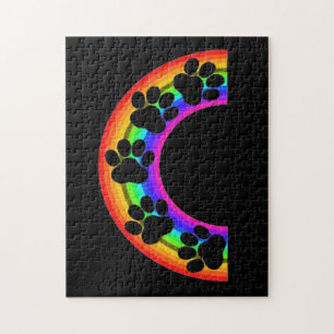 Puzzle auf einem Regenbogen