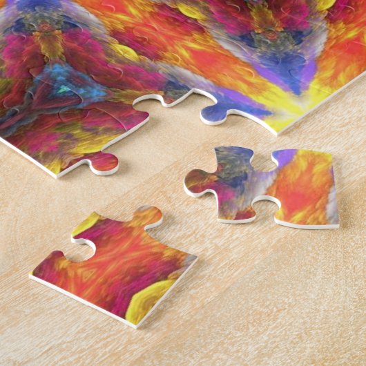 Puzzle aus 520 Stück psychedelisch geometrisch (Seite)