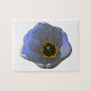 Puzzle aus blau und gelb