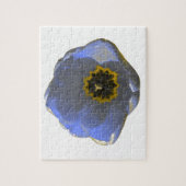 Puzzle aus blau und gelb (Vertikal)