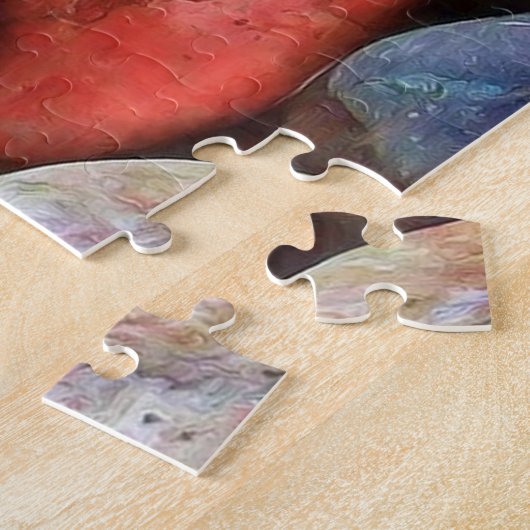 Puzzle aus farbigem Stein, 56 umstrittene Stücke (Seite)