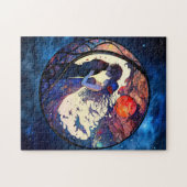 Puzzle aus festem Glas mit einigen Imitaten (Horizontal)