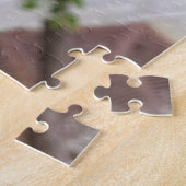 Puzzle aus Foto- der kreativen weißen Blume (Seite)