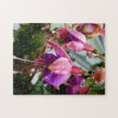 Puzzle aus Foto-Puzzle mit kreativer Rosa Fuchsia- (Horizontal)