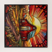 Puzzle aus gefestigtem Glas (Horizontal)