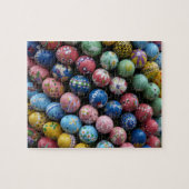 Puzzle aus handgemalten Ostereiern (Horizontal)